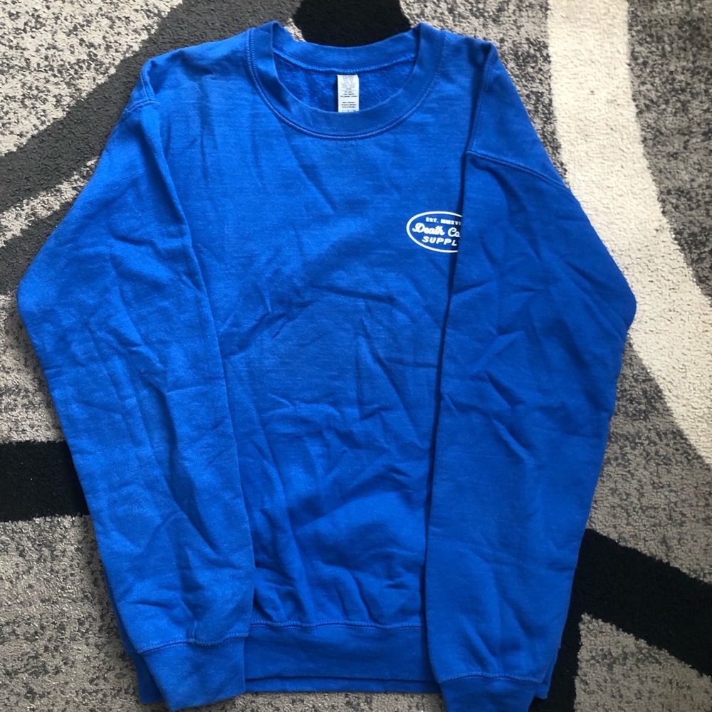 Blue Long-Sleeve Crewneck Sweatshirt - Unbranded